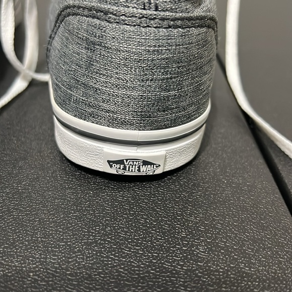 Vans Women Authentic Off The Wall Pewter Grey Black Size 6.5 Low Top Denim - Picture 2 of 6